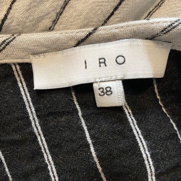 IRO Coleen Striped Tank Top White Black Size FR 38 = Medium Womens flawed - Picture 4 of 8